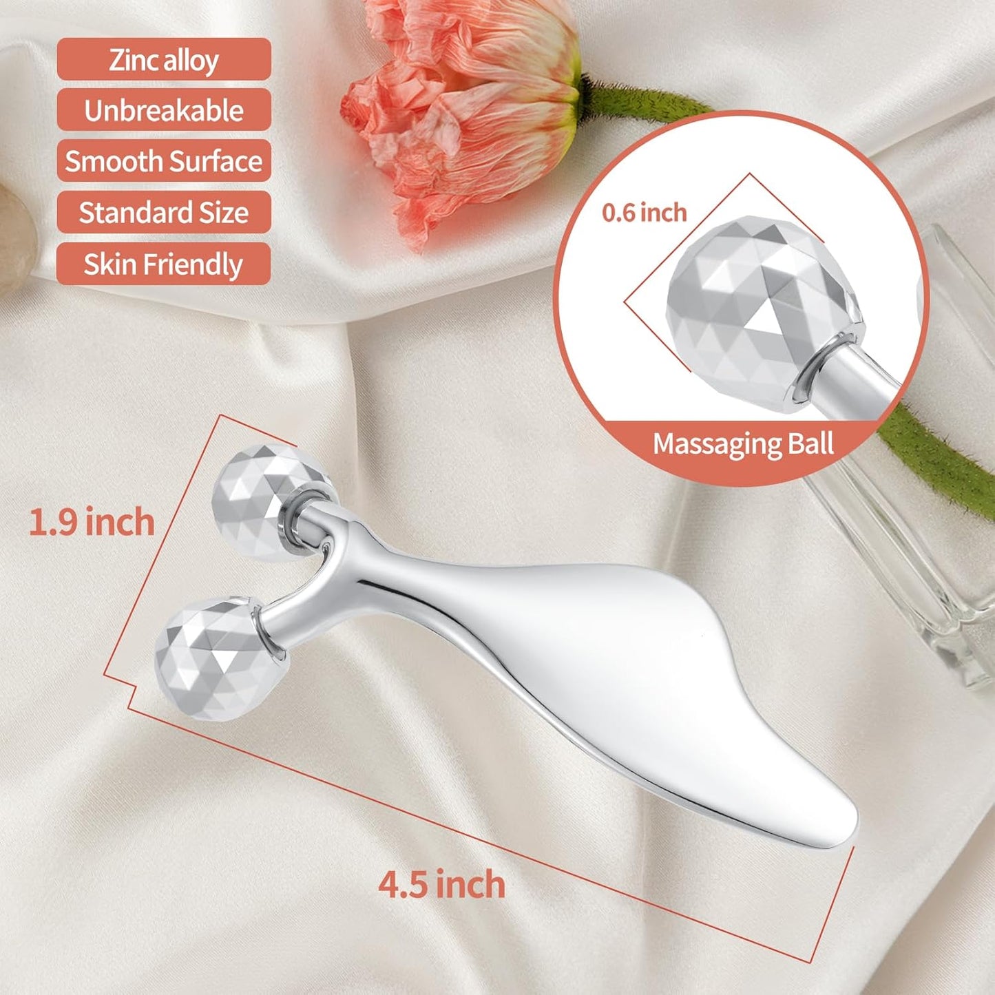 3D Facial Roller & Gua Sha Set for Skin Tightening